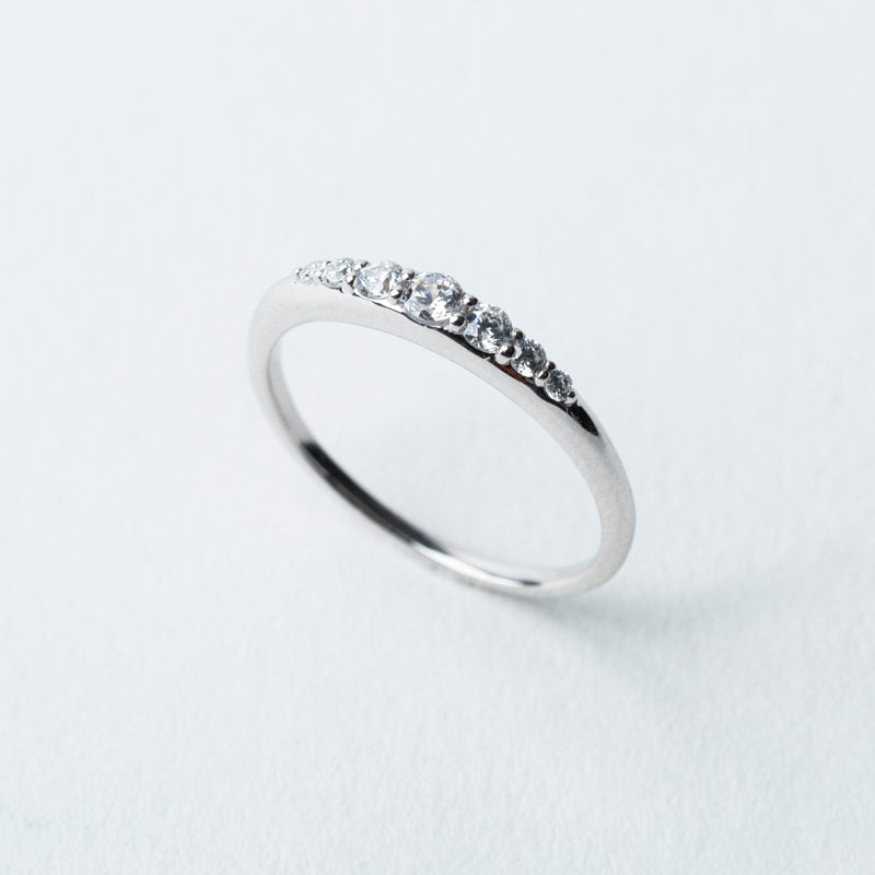 H8 ダイヤモンド プラチナリング PT900