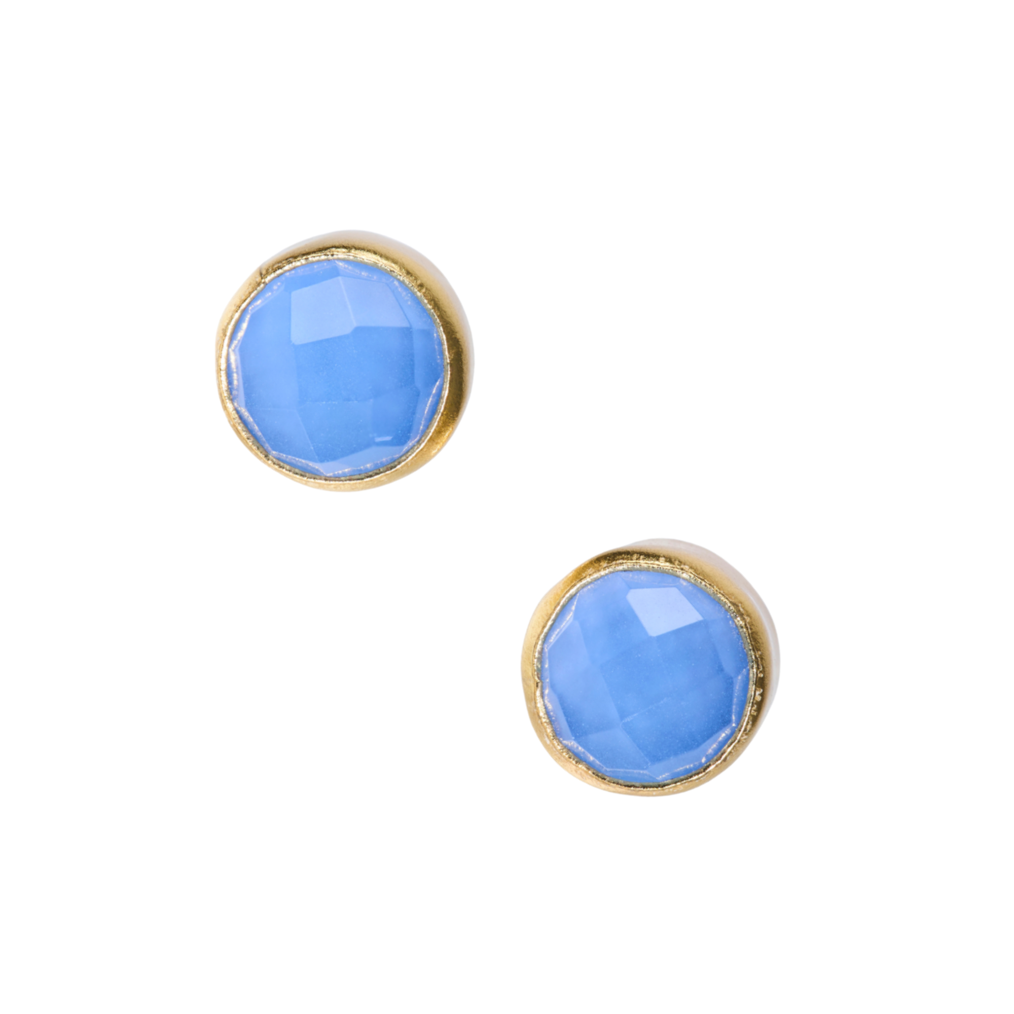 ブルーカルセドニーピアス