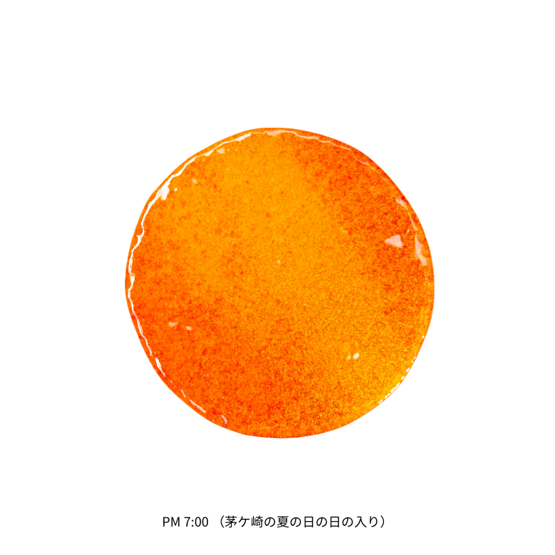 PM 7:00(茅ケ崎の夏の日の日の入り)