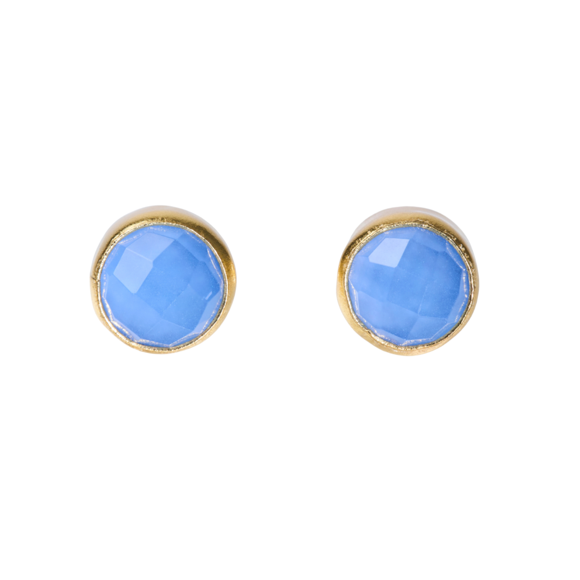 ブルーカルセドニーピアス