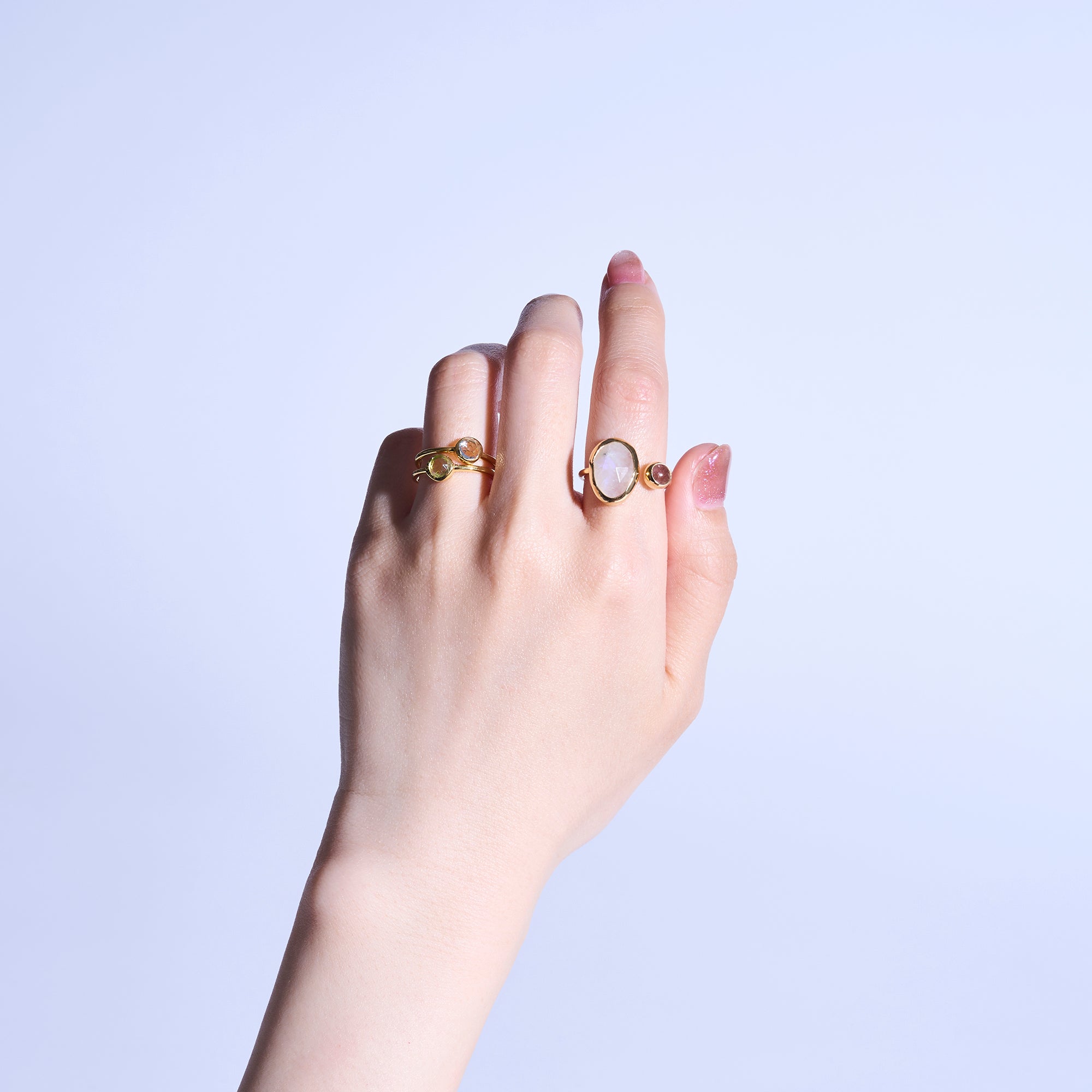 [ ♡haruharu様♡ ] リクエストオーダー ムーンストーン MARIHA(マリハ) Signature Collection リング オーバル タテ L