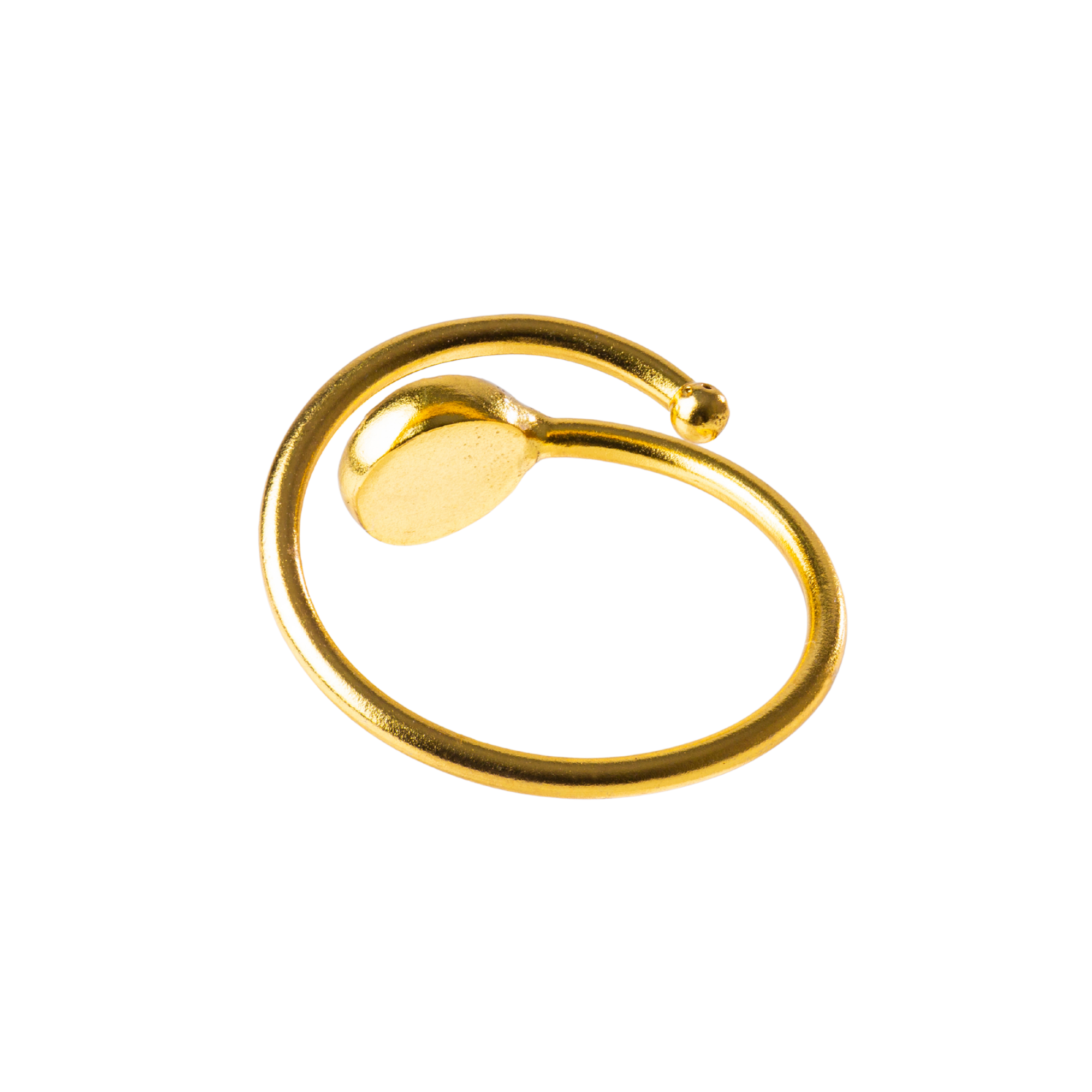 ムーンストーンスパイラルリング