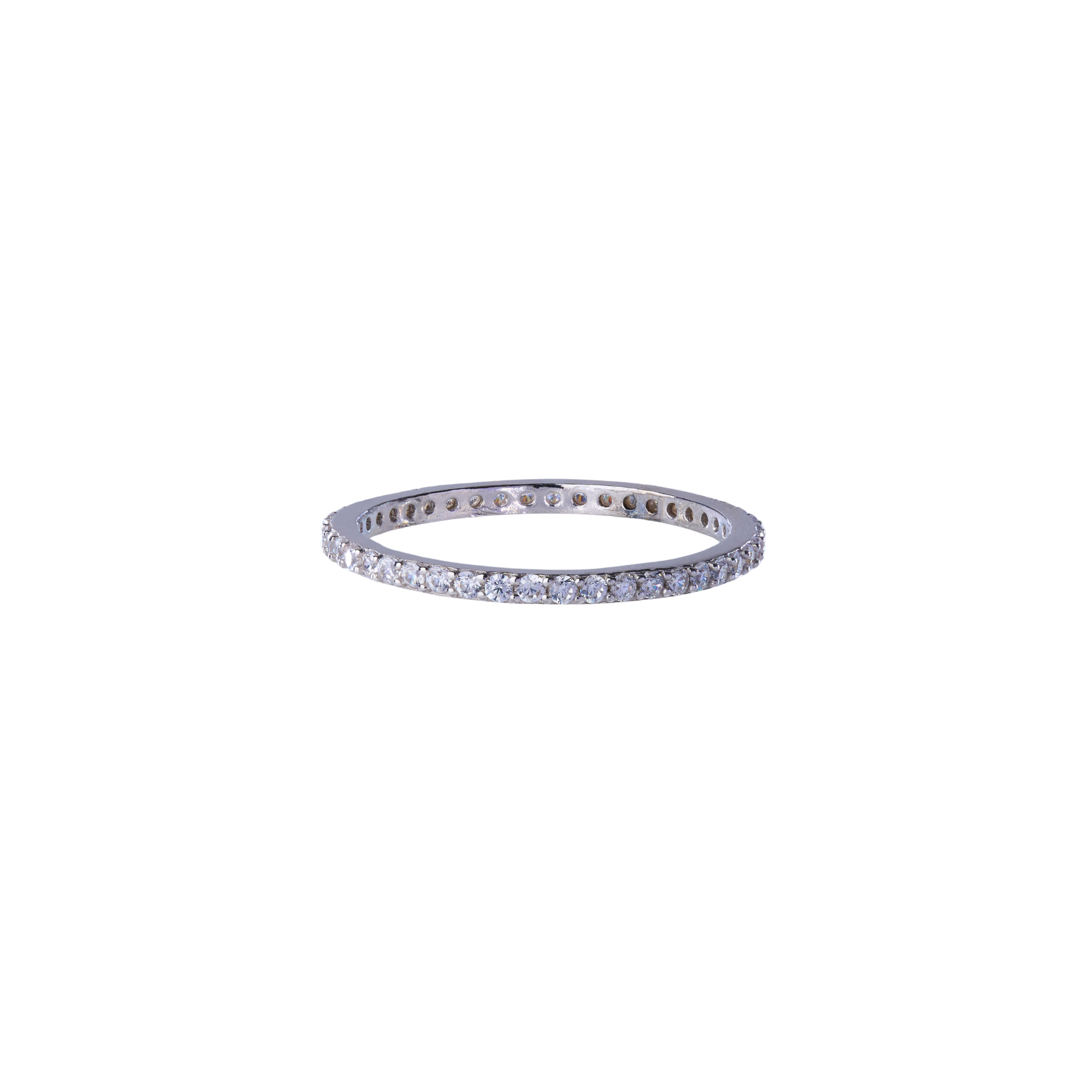 ホワイトジルコニアフルエタニティーリング